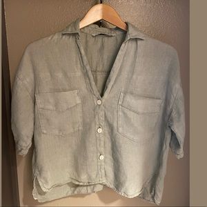 Zara linen shirt